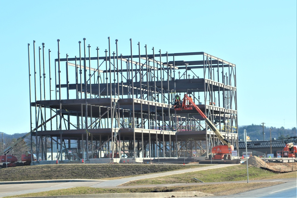 March 2024 barracks construction operations at Fort McCoy