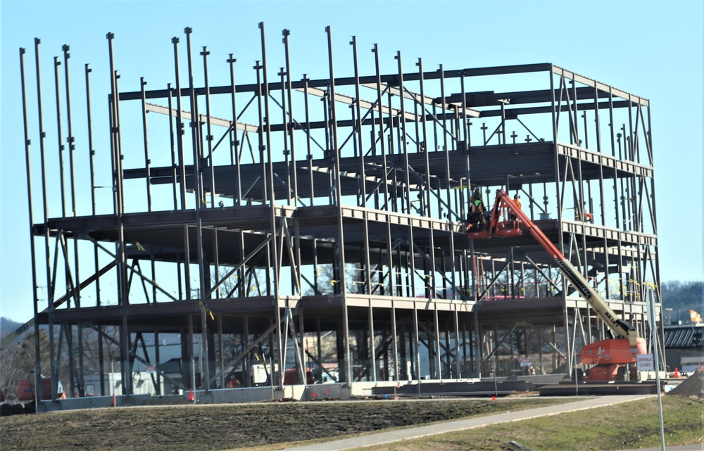 March 2024 barracks construction operations at Fort McCoy