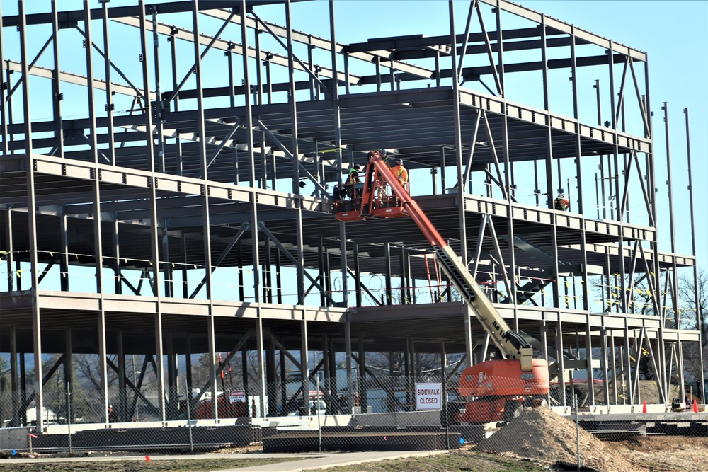 March 2024 barracks construction operations at Fort McCoy