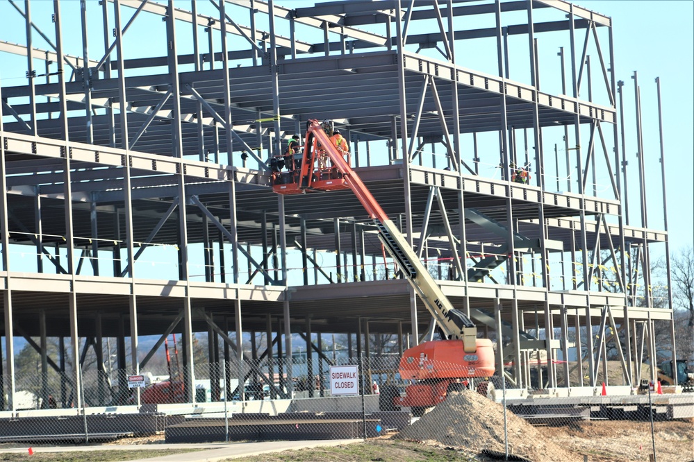 March 2024 barracks construction operations at Fort McCoy