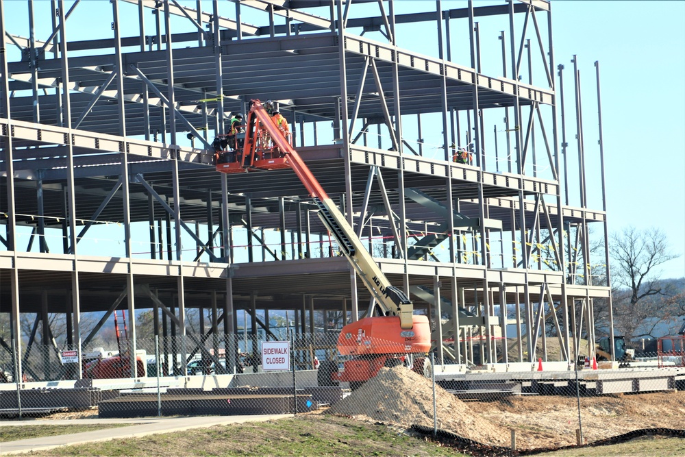 March 2024 barracks construction operations at Fort McCoy