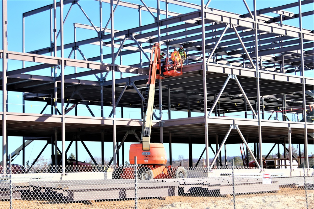 March 2024 barracks construction operations at Fort McCoy