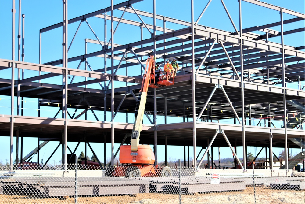 March 2024 barracks construction operations at Fort McCoy