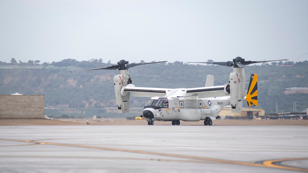 VRM 30 conducts Operational Brake Checks on CMV-22 Osprey