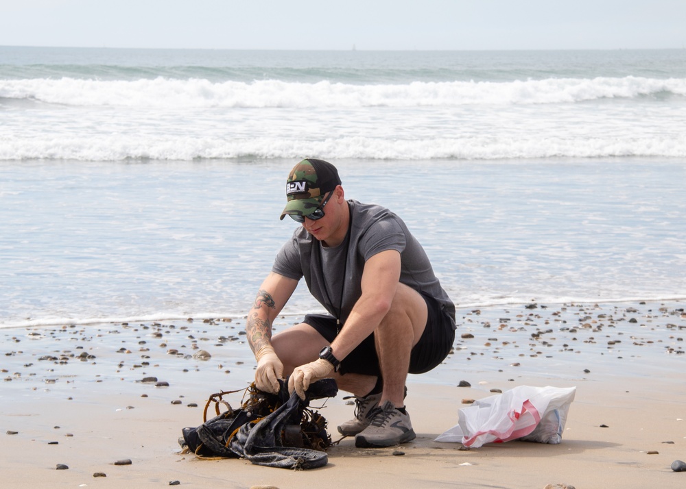 Naval Special Warfare Center Beach Cleanup