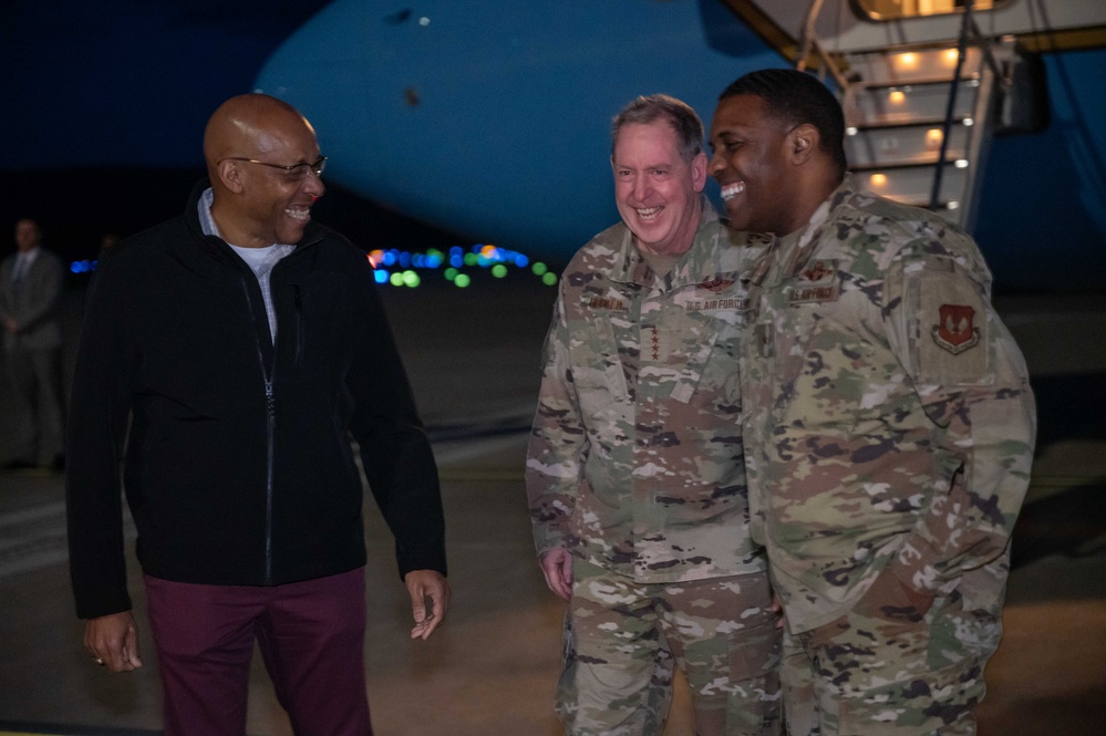 SECDEF arrives at Ramstein Air Base for Ukraine Defense Contact Group