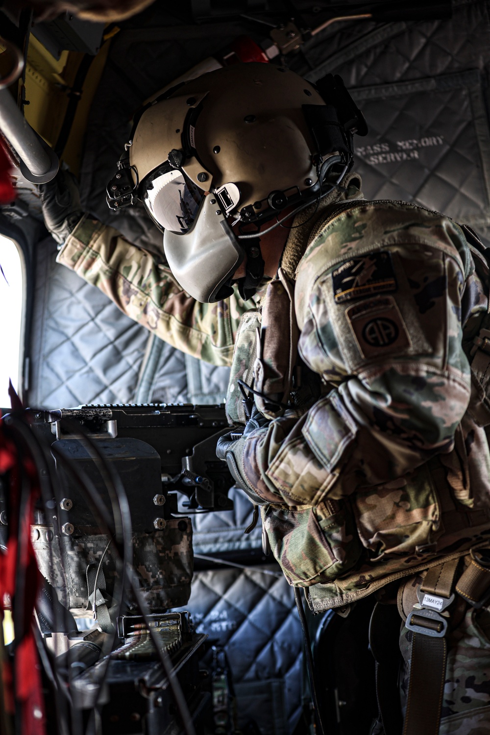 Flight on an 82nd CAB CH-47