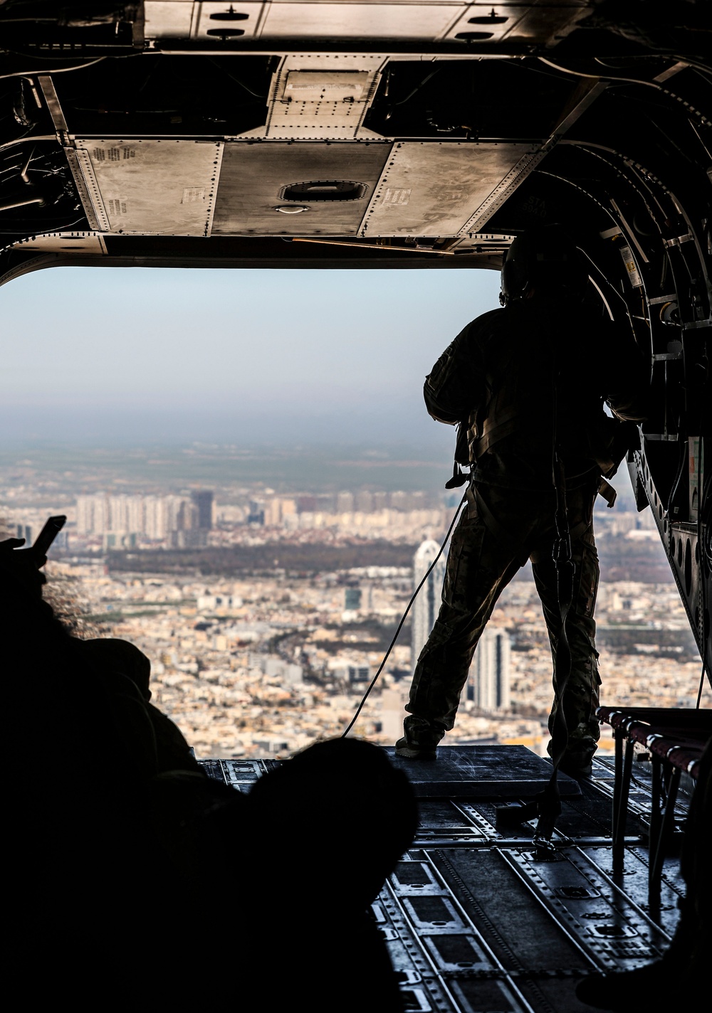 Flight on an 82nd CAB CH-47