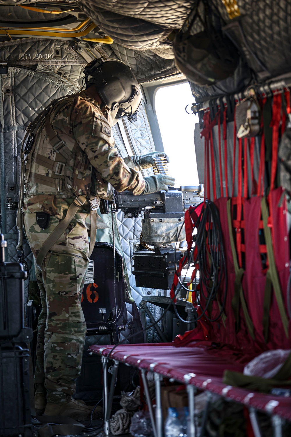 Flight on an 82nd CAB CH-47