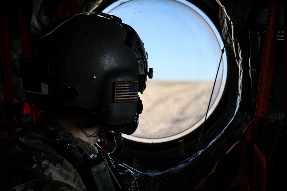 Flight on an 82nd CAB CH-47