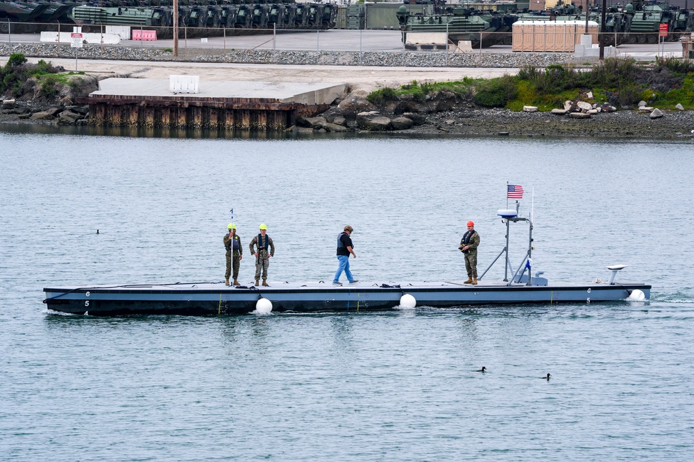 Marine Corps Warfighting Laboratory's Autonomous Low-Profile Vessel at Project Convergence Capstone 4