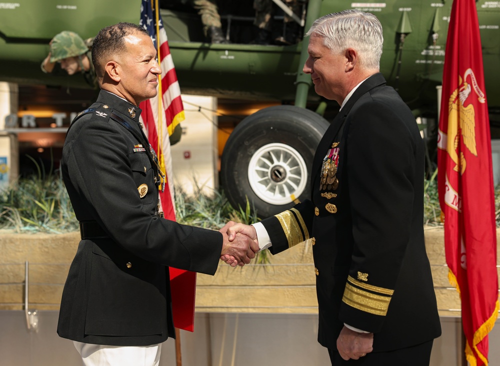 Col. Jones retires at the National Museum of the Marine Corps after 33 years of service