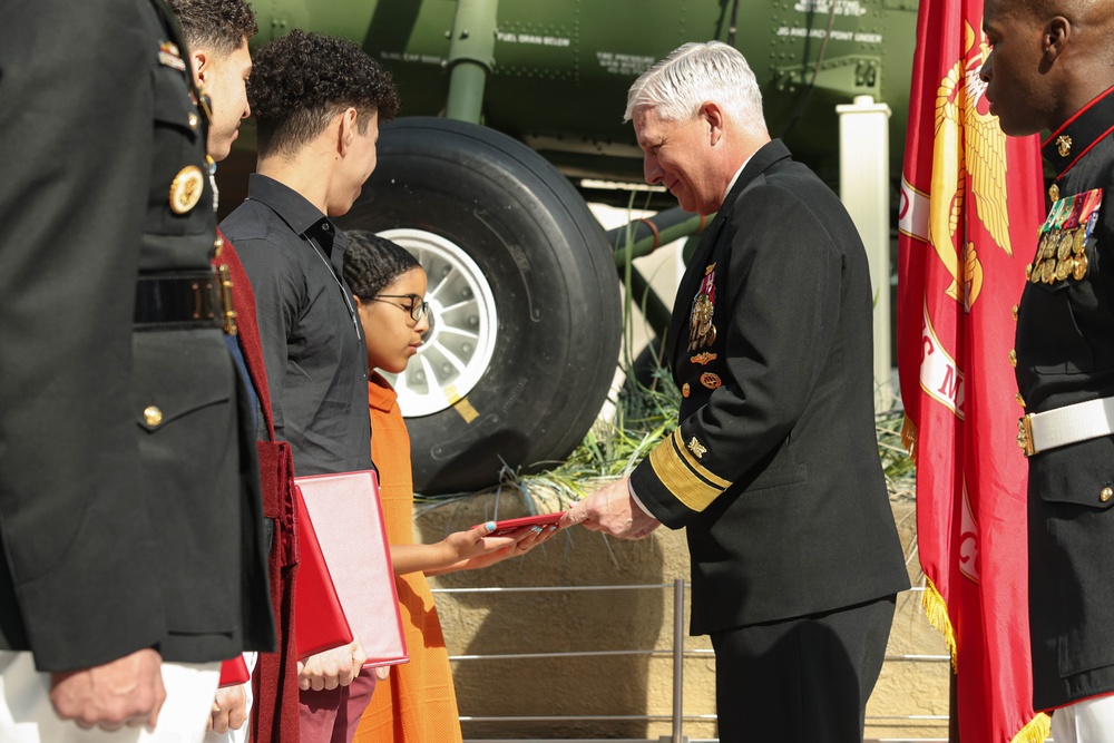 Col. Jones retires at the National Museum of the Marine Corps after 33 years of service