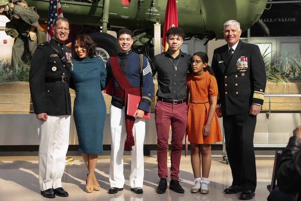 Col. Jones retires at the National Museum of the Marine Corps after 33 years of service