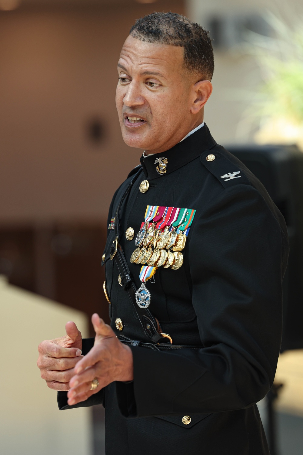 Col. Jones retires at the National Museum of the Marine Corps after 33 years of service