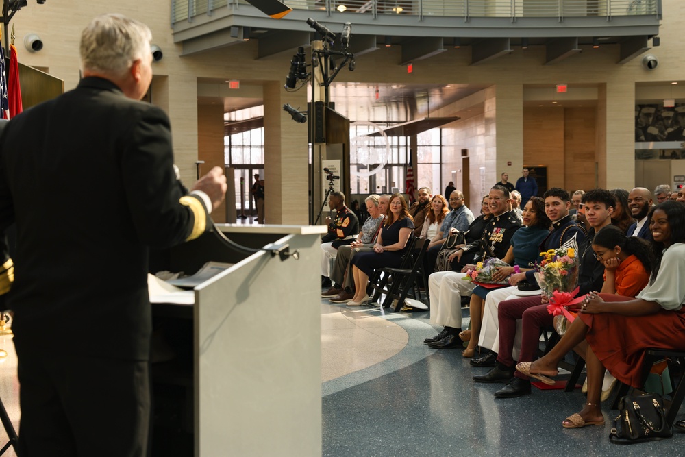 Col. Jones retires at the National Museum of the Marine Corps after 33 years of service