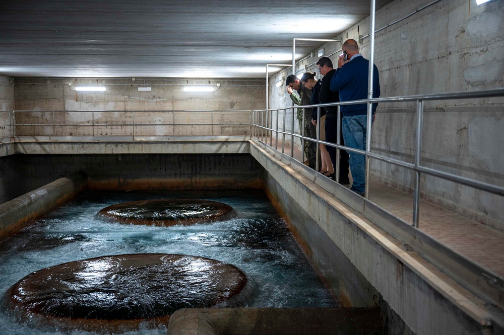 Naval Support Activity Naples Commander Visits Water Treatment Facility