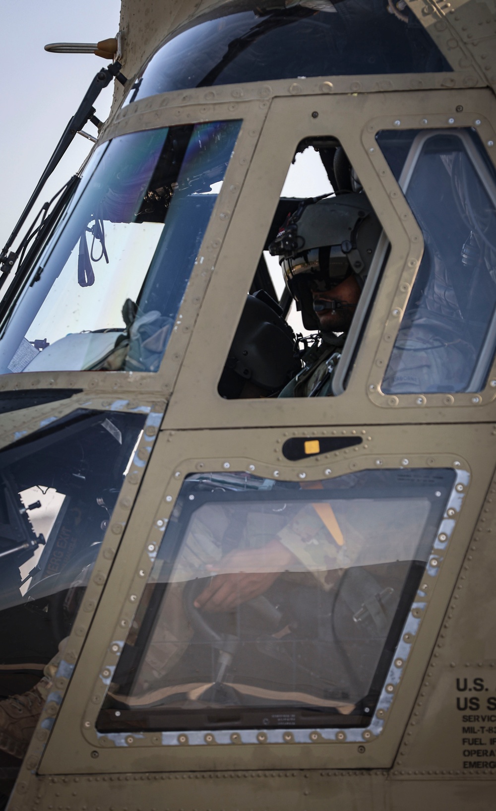 Night Flight Over the Middle East