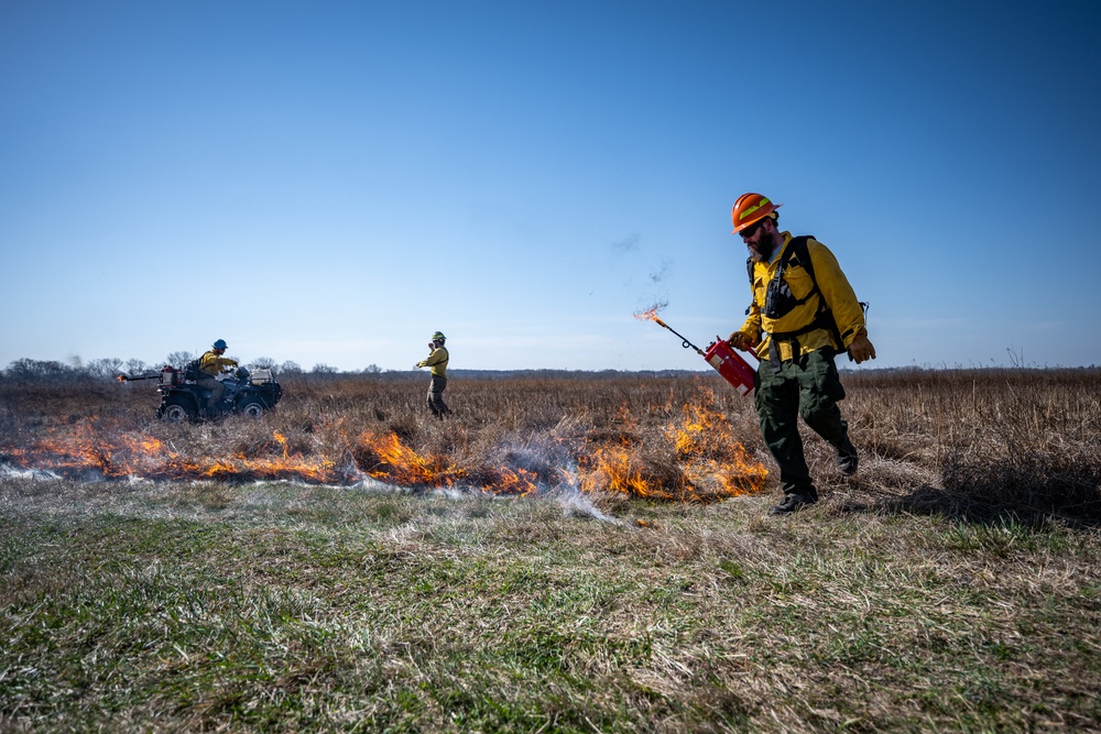 Huffman Prairie Prescribed Burn