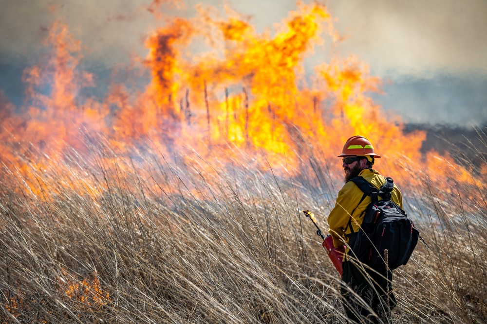 Huffman Prairie Prescribed Burn