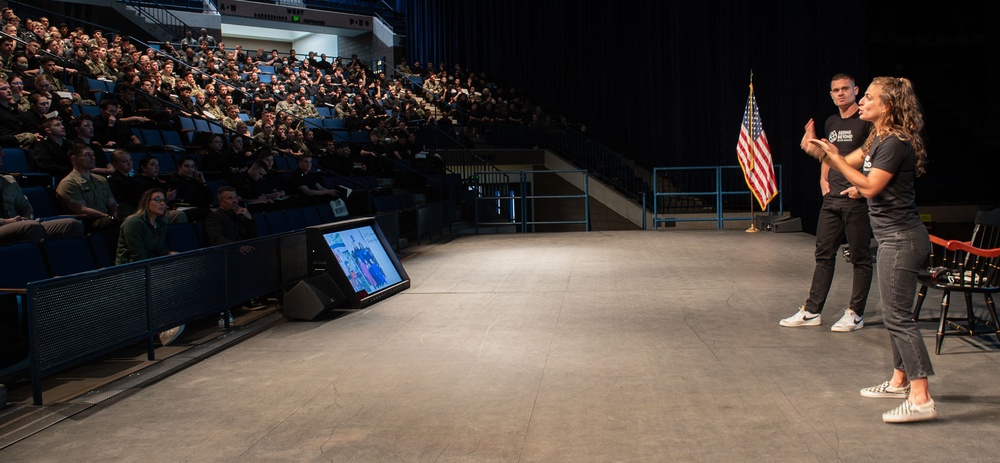 The U.S. Naval Academy Department of Leadership, Ethics and Law hosts the Anderson Lecture at Alumni Hall