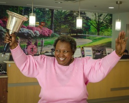 Medical Center Team Member Rings the Bell of Hope