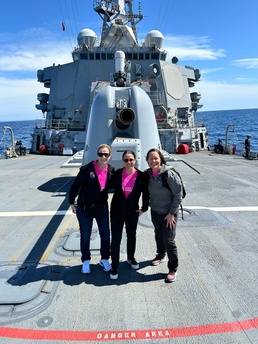 San Diego Waves aboard USS Curtis Wilbur (DDG 54)