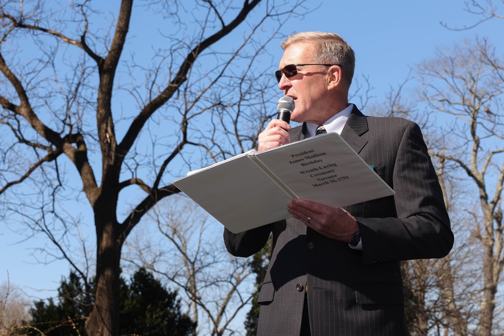 U.S. Marines lay Presidential Wreath for James Madison at Montpeleir
