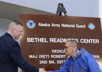 Unveiling the Sign: Bethel Readiness Center dedicated to Robert Hoffman