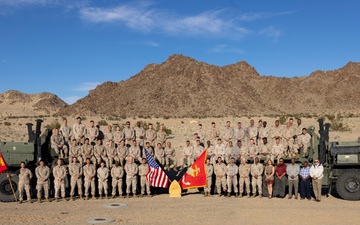 Marine Corps Logistic and Operations Group pose for a group photo