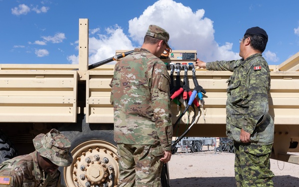 Canadian Military meets with Army Soldiers and Contractors for Experimentation during Project Convergence Capstone 4