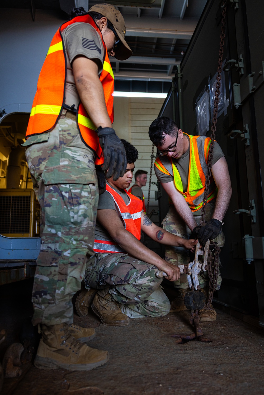 Soldiers load up LSV3 in preparation for Operation Pathways