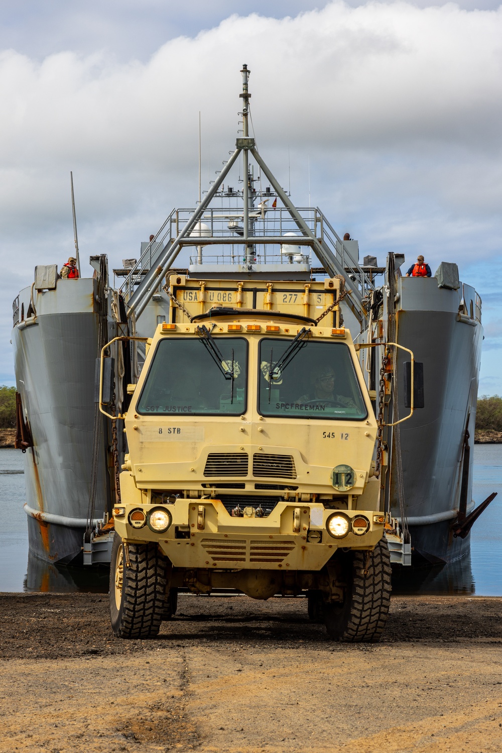 Soldiers load up LSV3 in preparation for Operation Pathways