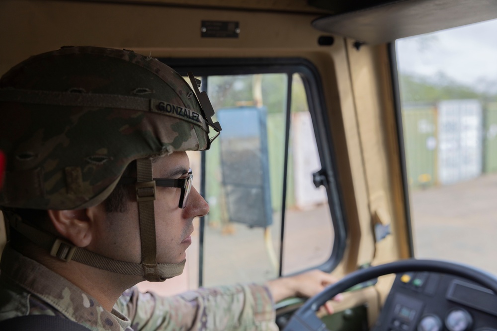 Soldiers load up LSV3 in preparation for Operation Pathways