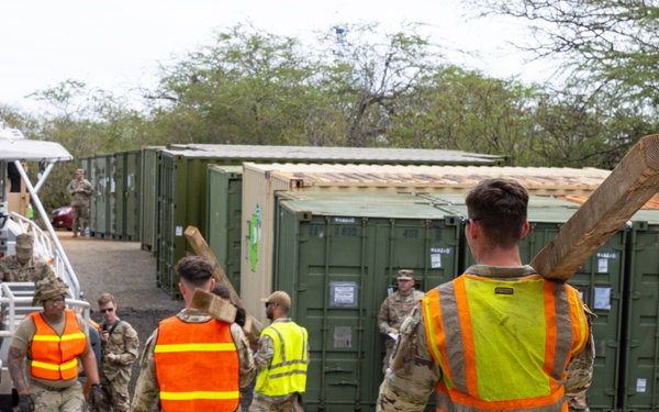 Soldiers load up LSV3 in preparation for Operation Pathways