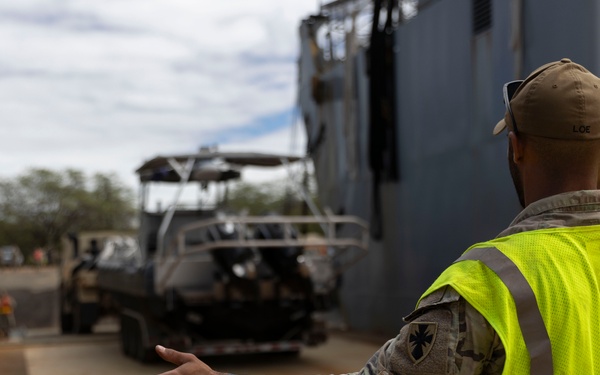 Soldiers load up LSV3 in preparation for Operation Pathways