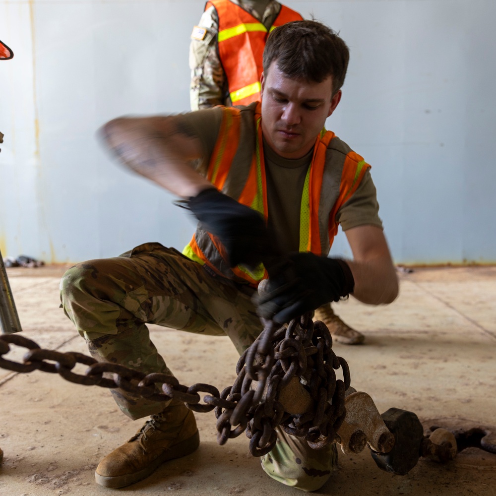 Soldiers load up LSV3 in preparation for Operation Pathways