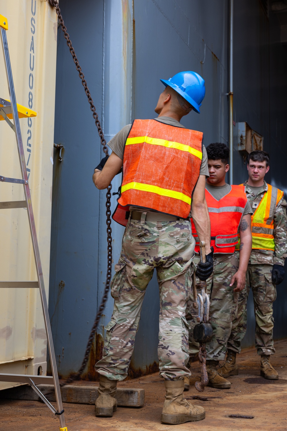 Soldiers load up LSV3 in preparation for Operation Pathways