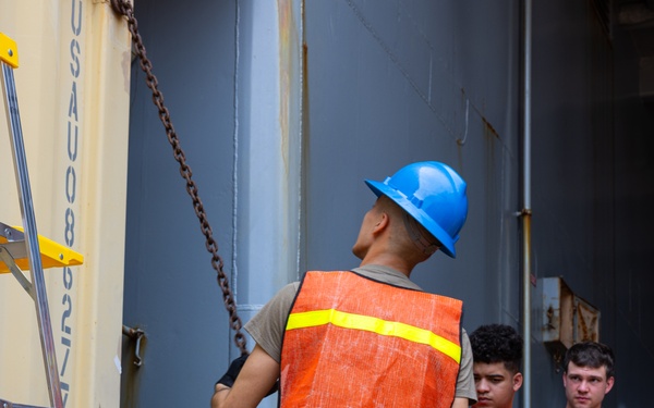 Soldiers load up LSV3 in preparation for Operation Pathways