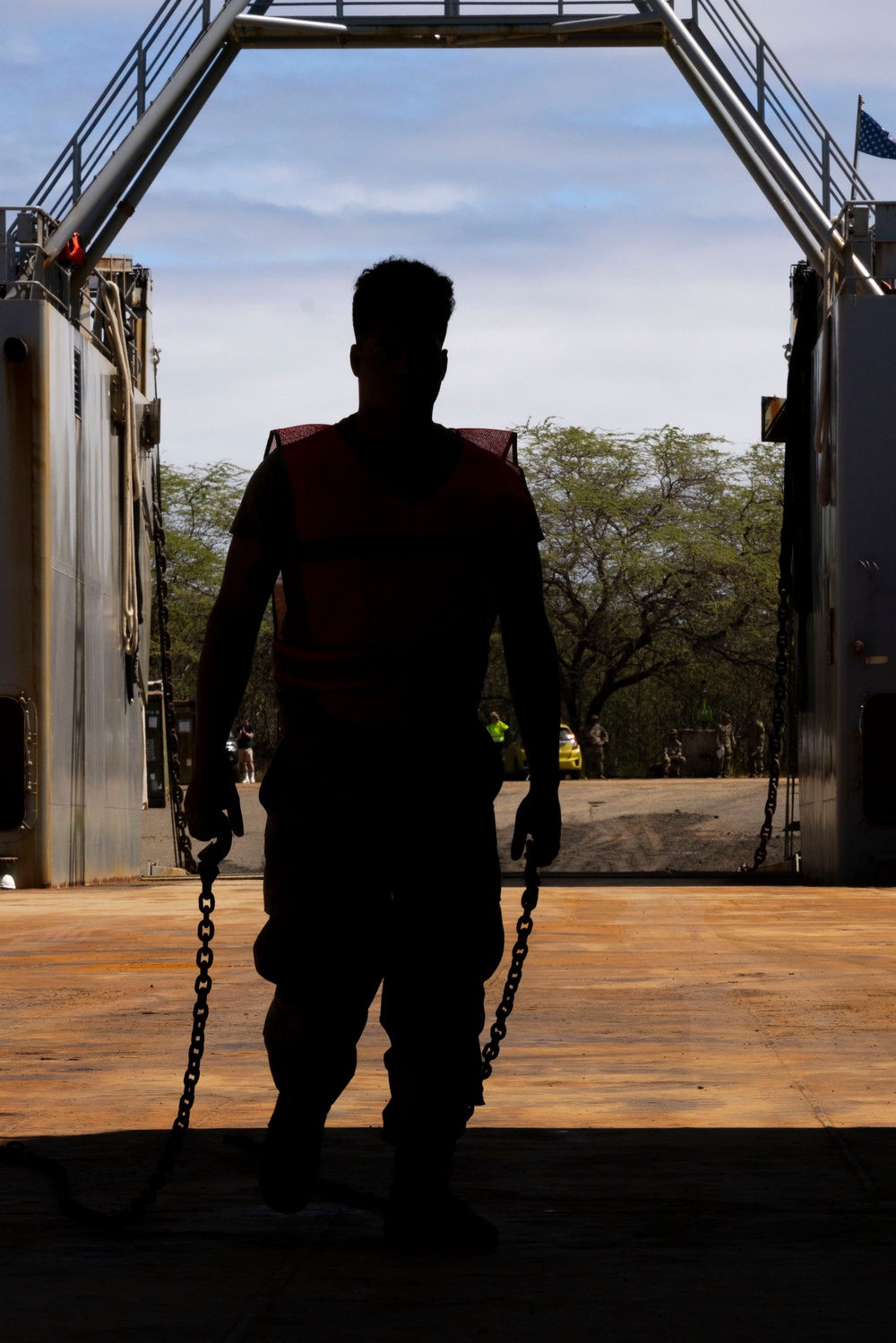 Soldiers load up LSV3 in preparation for Operation Pathways