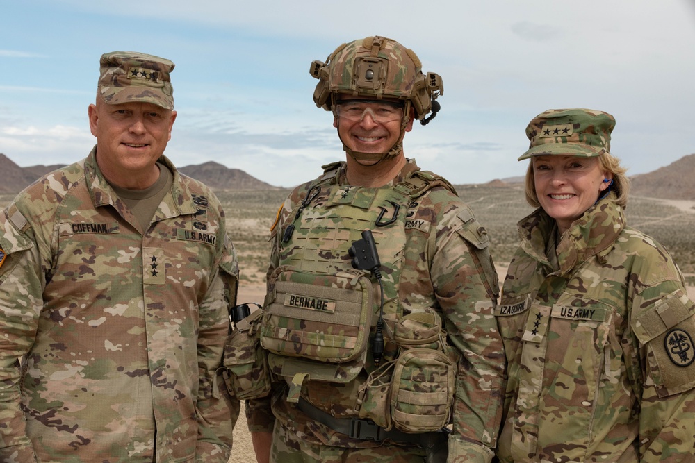 U.S. Army Surgeon General visits Project Convergence Capstone 4 at National Training Center