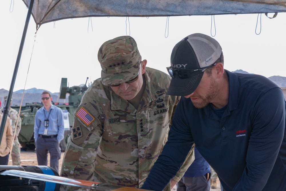 Chief of Staff of the Army visits Project Convergence Capstone 4