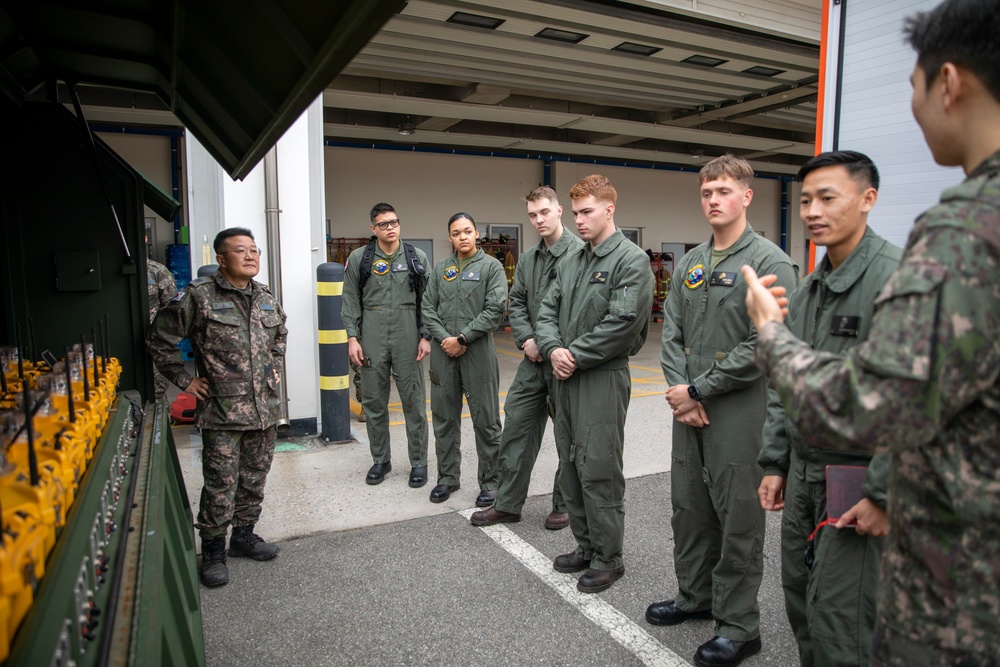 MAG-12 Firefighters visit ROKAF counterparts