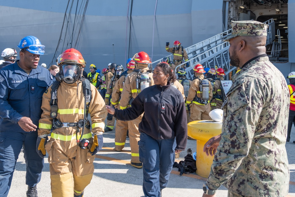 USS New Orleans (LPD 18) Conducts 8010 VE Drill on March 11, 2024