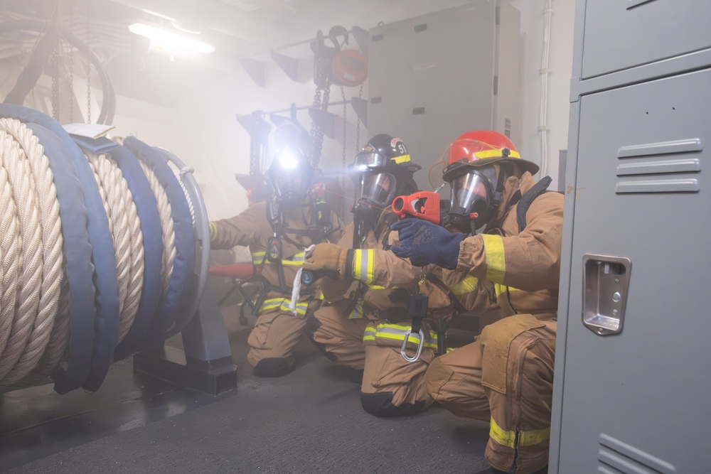 USS New Orleans (LPD 18) Conducts 8010 VE Drill on March 11, 2024