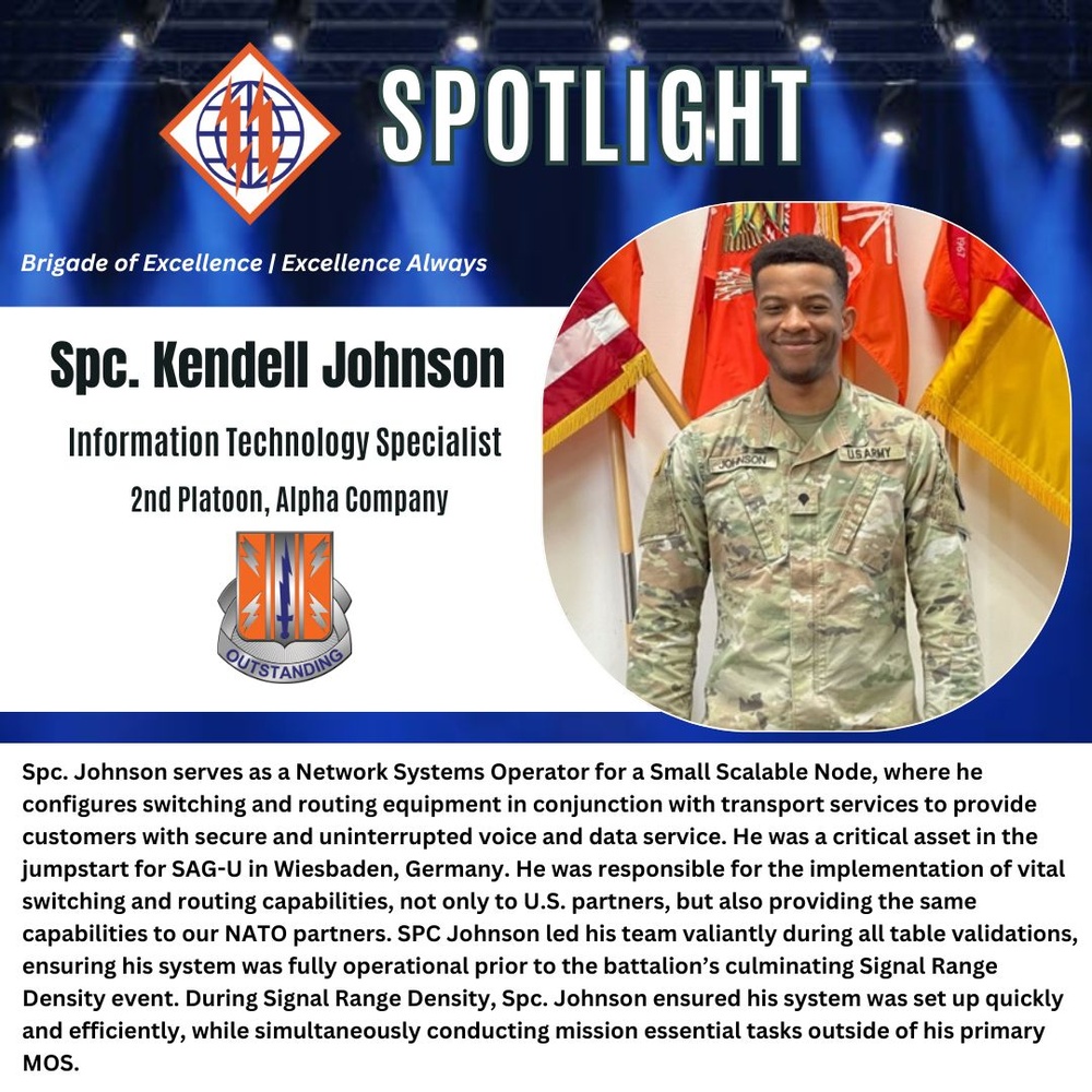 2d TSB Spotlight: Spc. Kendell Johnson