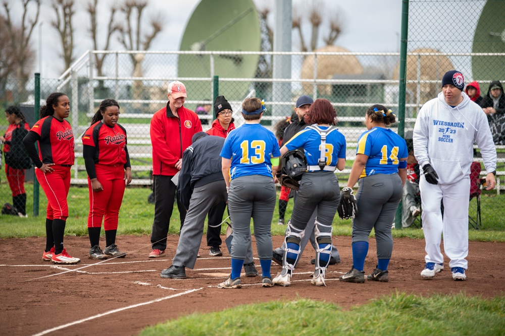 Wiesbaden High School hosts inaugural softball and baseball games