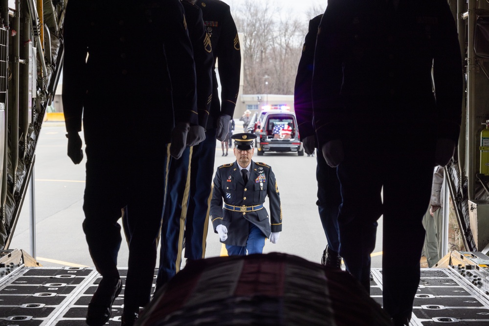 Plane-side honors for NY Army Guard pilots