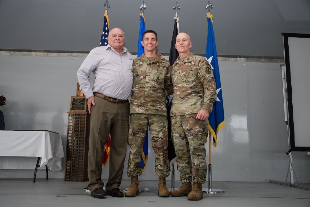 Three Generations Unite: Maj. Gen. Donald K. Carpenter, Vietnam Veteran Father, and Son 2nd Lt. Carpenter Celebrate at OTS Class 24-06 Graduation