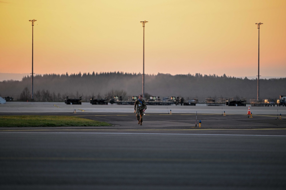 Spangdahlem AB conducts Norwegian Foot March